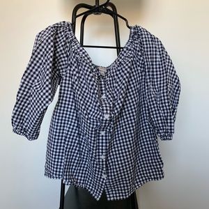 off-the-shoulder blouse